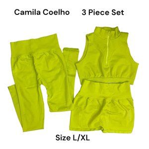 Camila Coelho Leggings Activewear Set in Green L/XL